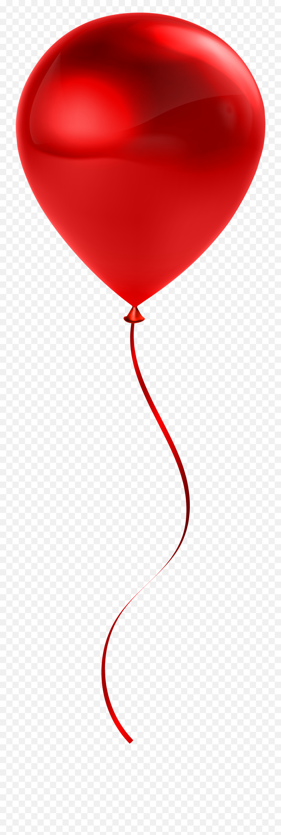 Transparent Background Red Balloon Clip Art - Realistic Red Balloons Png,Balloons Transparent Background