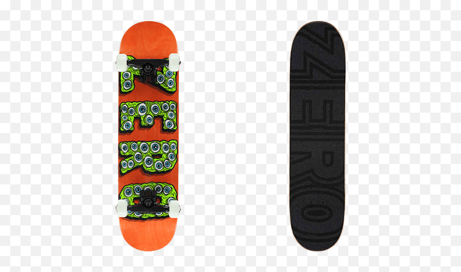 Zero Evil Eyes 775 Orange Skateboard Complete - Zero Evil Eyes Complete Orange Png,Evil Eyes Png