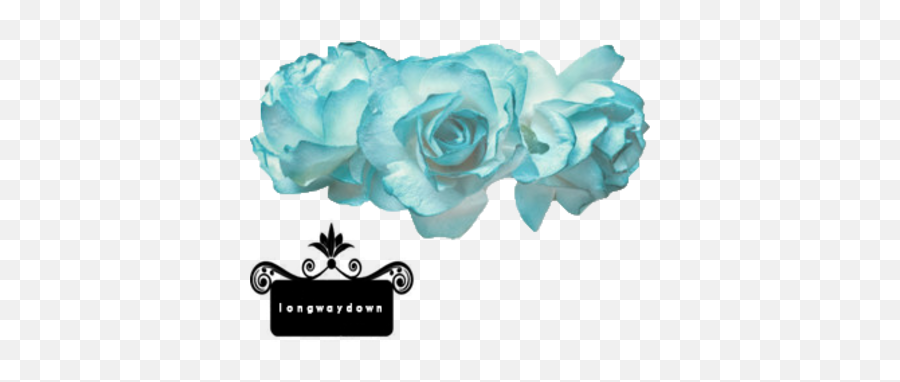 Download Transparent Flower Crown Blue - Flower Crown Png Light Blue Flower Crown Png,Flower Crown Transparent