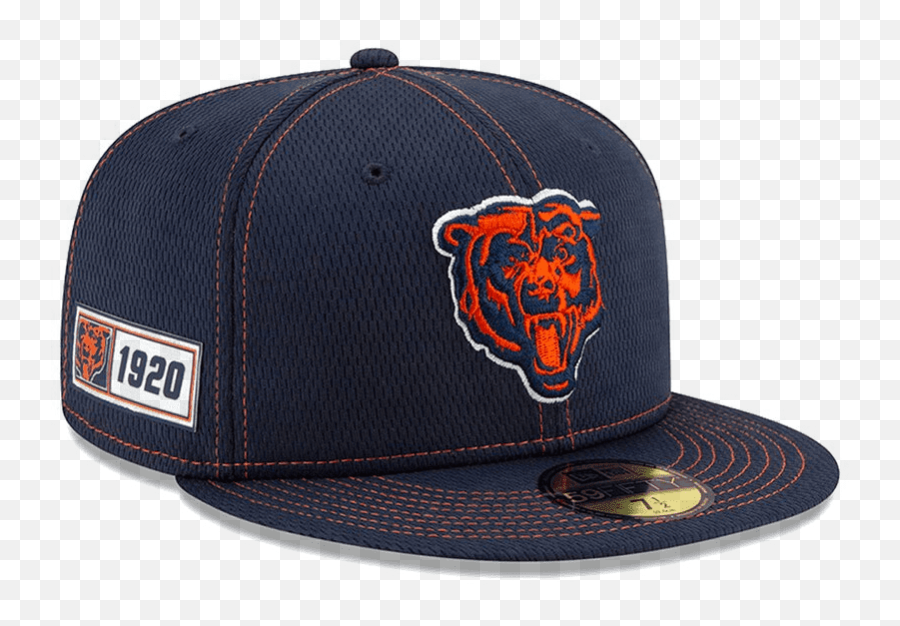 New Era Navy 9fifty Chicago Bears 2019 Nfl Sideline Road - Chicago Bears Cap Transparent Png,Chicago Bears Logo Png