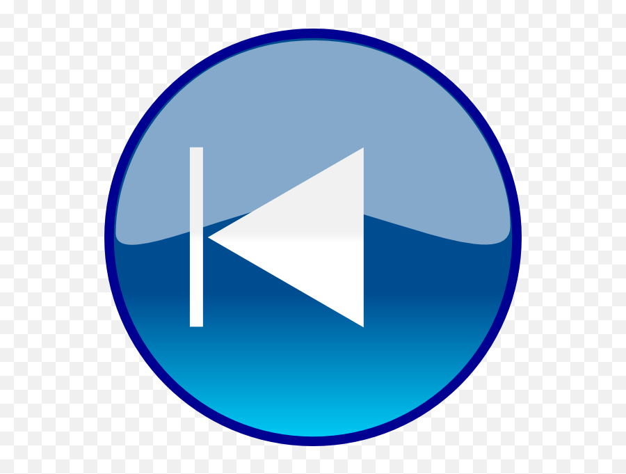 Previous Button Png Transparent Buttonpng Images - Media Player Rewind Button,Back Png