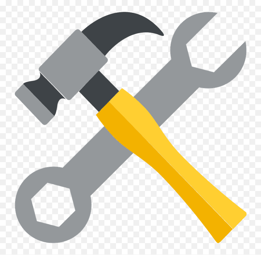 Hammer And Wrench Emoji Clipart Free Download Transparent - Hammer And Wrench Clipart Png,Hammer Png