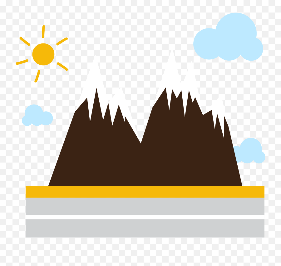 Cartoon Mountain Brown Png Clipart - Drawing,Mountain Drawing Png