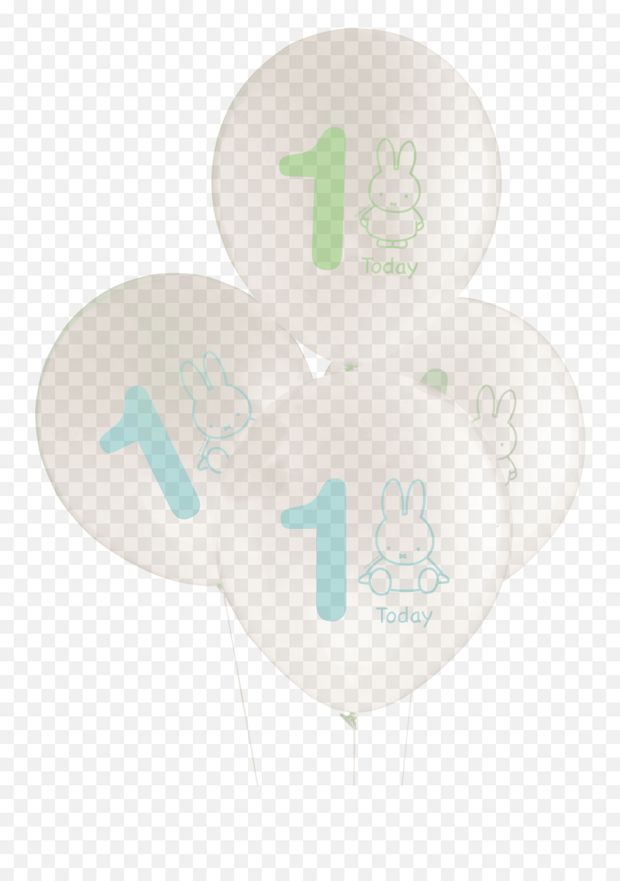 Baby Miffy 1st Birthday Balloons - Baby Shower Png,Birthday Balloons Png
