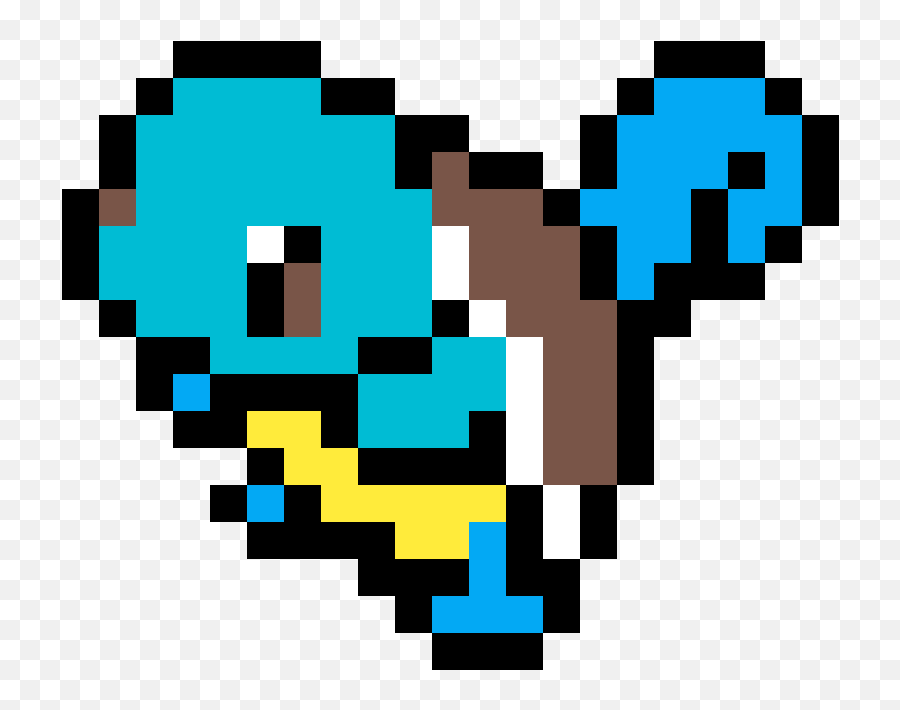 Squirtle Pokemon - Pokemon Pixel Art Png,Squirtle Png - free transparent  png images 