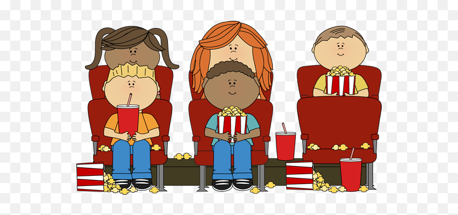 Movie Clipart - Watching Movie Clipart Png,Movie Clipart Png