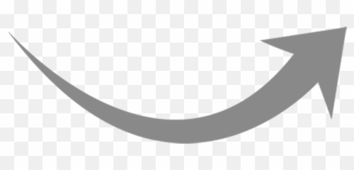 Free Arrow Clipart Background - Curved Gray Png