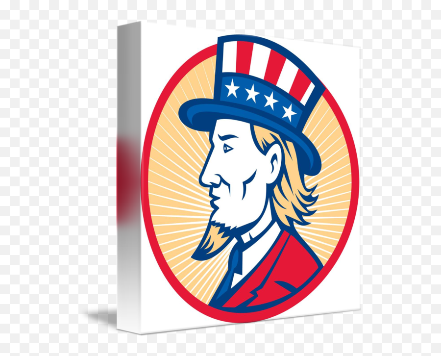 Uncle Sam American Side - Uncle Sam Side Face Png,Uncle Sam Hat Png