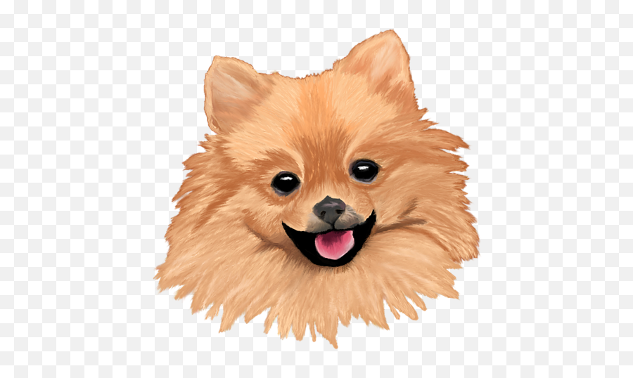 Pomeranian Tapestry - Black Pomeranian Sticker Png,Pomeranian Png