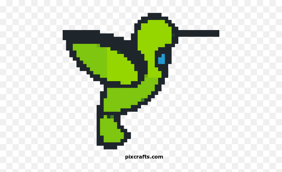 Hummingbird - Printable Pixel Art Hummingbird Pixel Art Png,Hummingbird Png