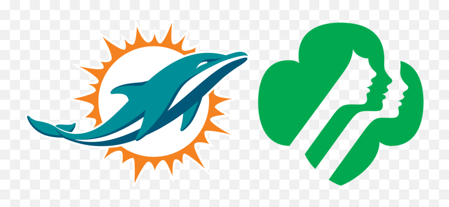 Png Miami Dolphins Vs - Girl Scout Logo Clip Art,Tennessee Titans Png