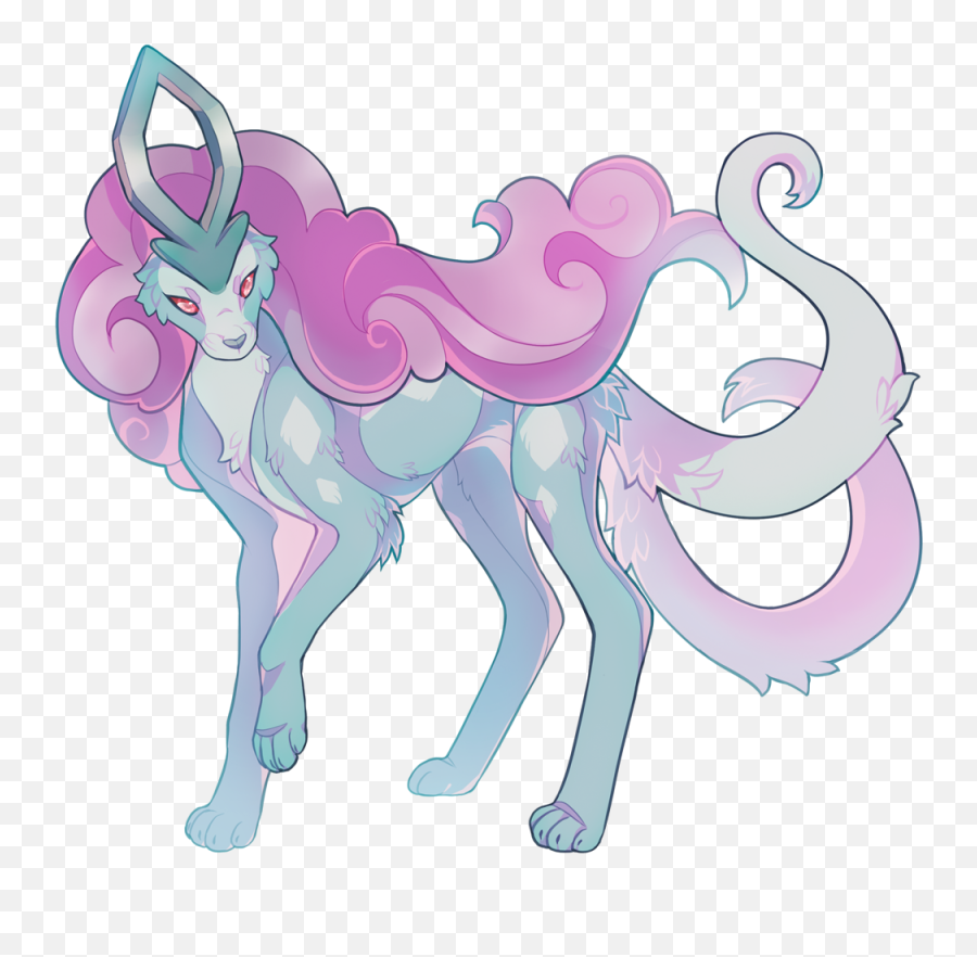 Suicune Is So Regal And I Love Her - Mythical Creature Png,Suicune Png