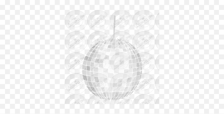 Disco Ball Stencil For Classroom Therapy Use - Great Disco Bauble Png,Disco Ball Transparent