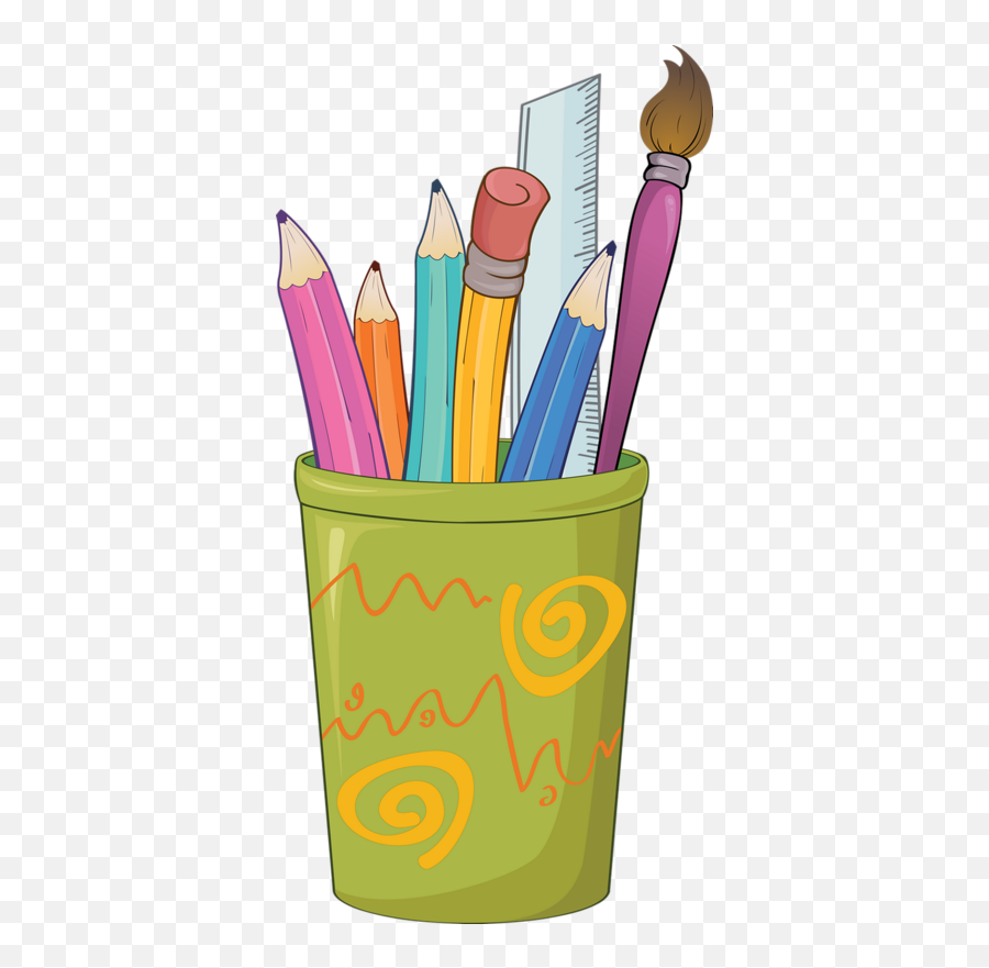 Clipart School Crayon - Colored Pencil And Paper Clipart Png,Crayon Clipart Png