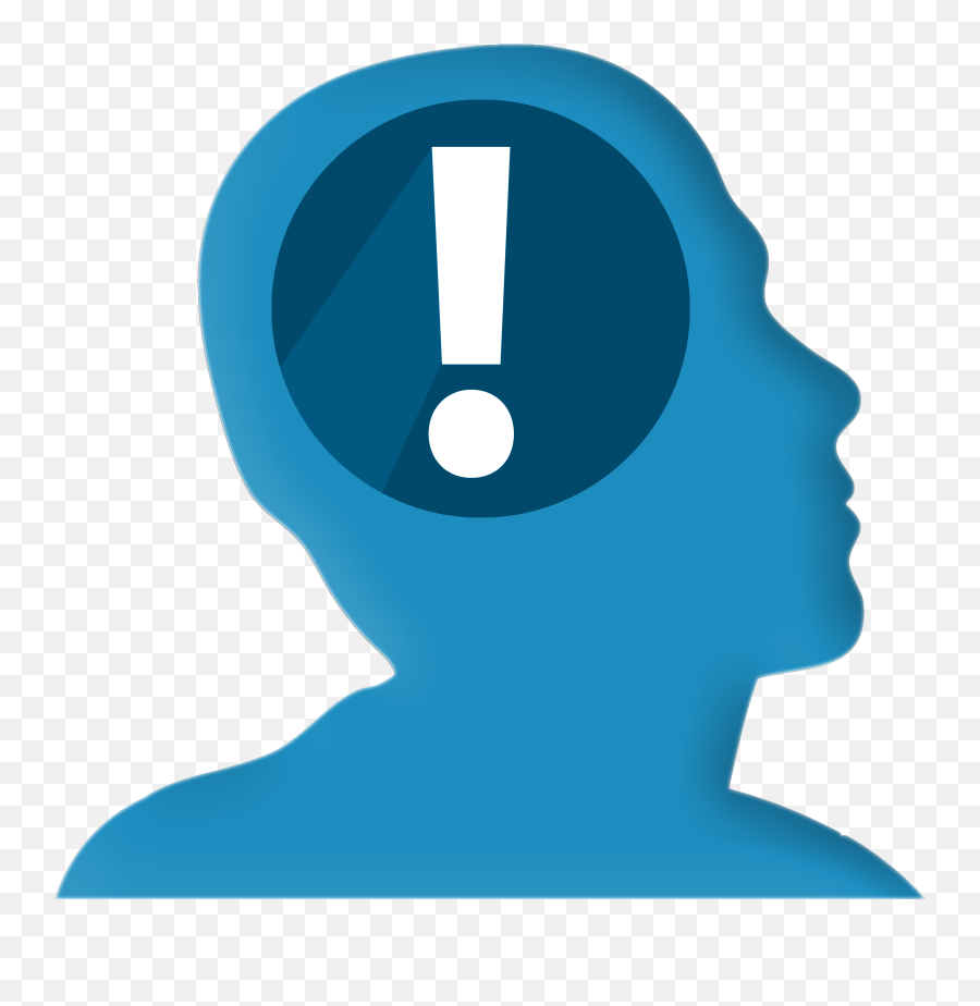 Head Profile With Exclamation Point - Concept Meaning Png,Exclamation Point Icon