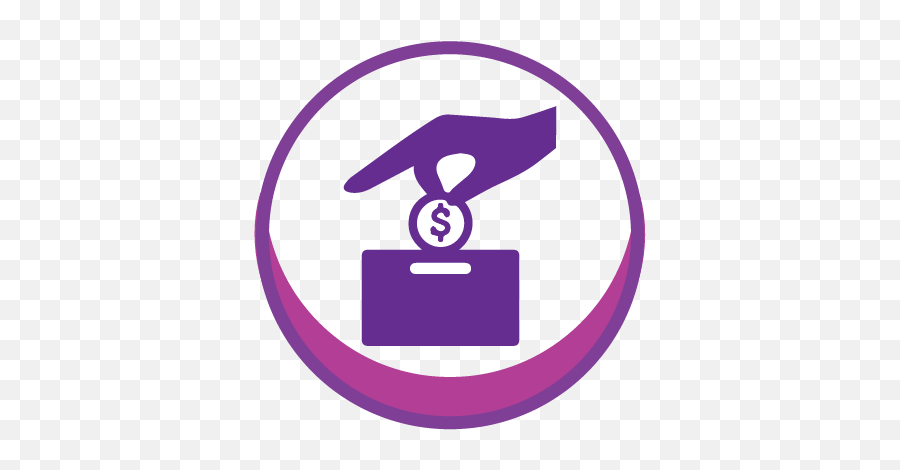 Graphic Of Hand Putting Money In A Donation Box - Donate Donation Box Icon Png,Donate Icon Transparent
