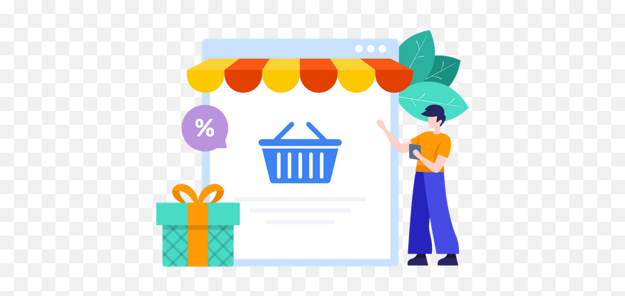 Ecommerce Icon - Download In Line Style Clean Png,Ecommerce Icon