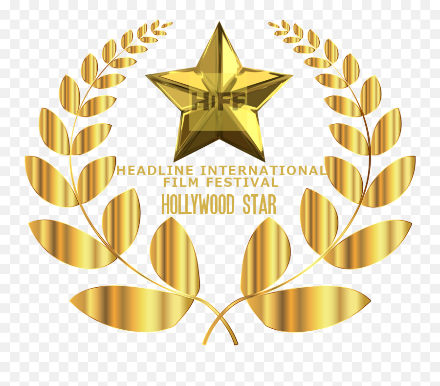 Hiff Hollywood Star - Coroa De Louros Em Png,Hollywood Star Png