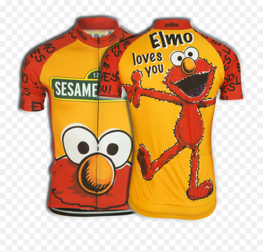 Elmo Cycling Jersey Menu0027s - Sesame Street Sign Png,Elmo Transparent