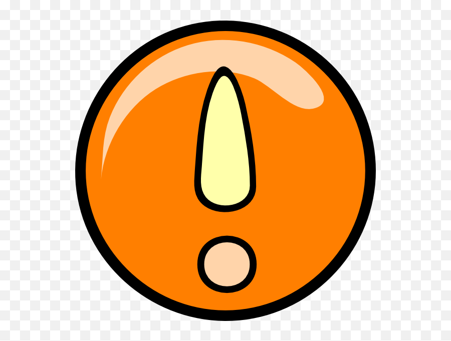 Orange Exclamation Point Clip Art - Vector Clip Clip Art Png,Exclamation Point Png