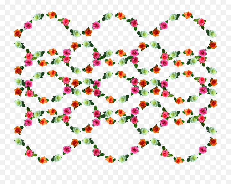 Rose Pattern Wavy Wave - Illustration Png,Wavy Png
