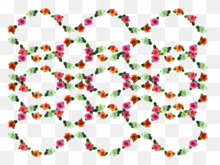 Rose Pattern Wavy Wave - Illustration png