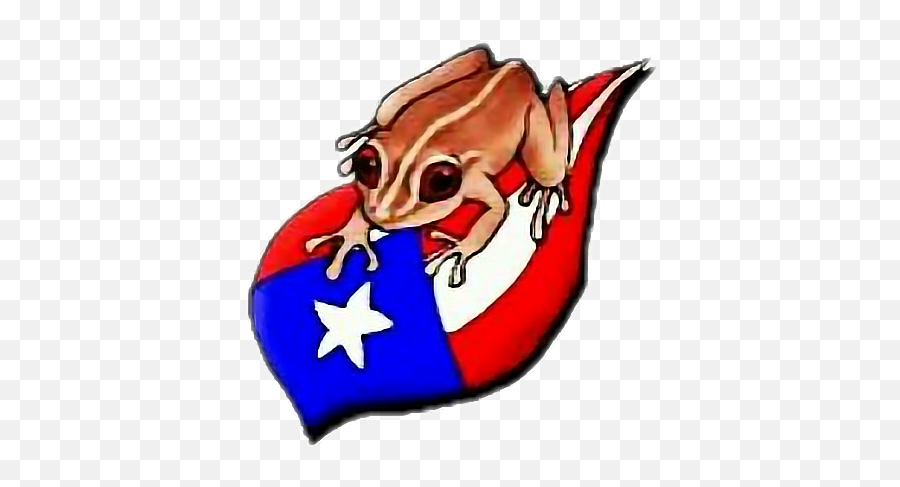 Puertorico Sticker - Coqui De Puerto Rico Png,Puerto Rico Flag Png