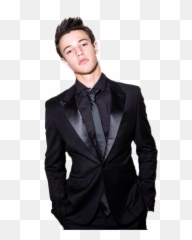 Guy In Suit Transparent Png Clipart - Cameron Dallas Leather