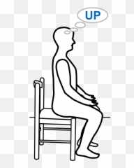 Download Person Standing Outline Graphic - Alexander Sitting png