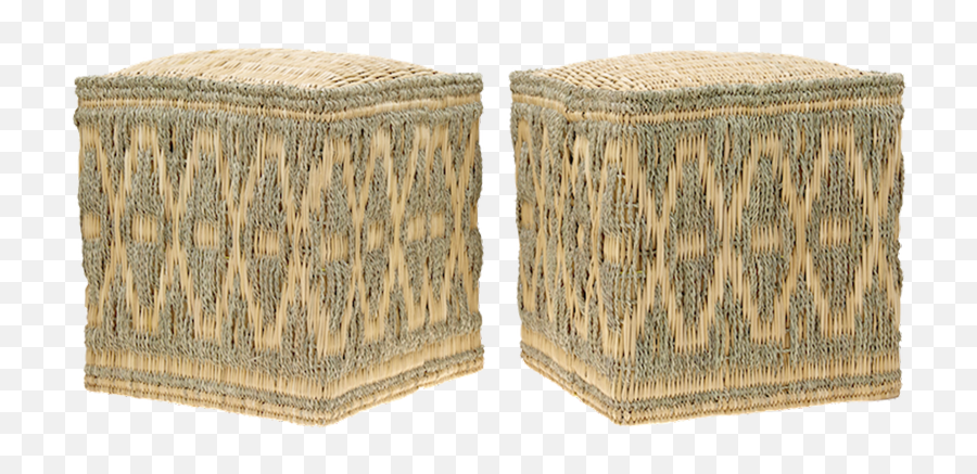 Wicker Stools Sage Set Of Two - Ottoman Png,Stool Png