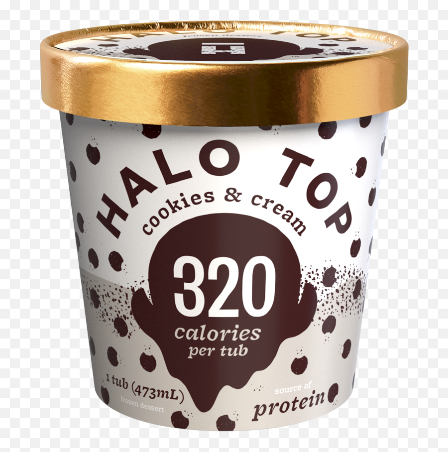Dairy Flavours U2014 Halo Top Au - Halo Top Cookies Cream 473ml Png,Cream Png