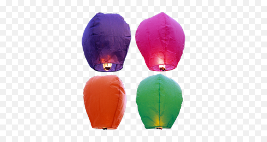 Dm1110 Sky Lanterns U2013 Mixed Colors - Diwali Air Balloon Png,Lanterns Png