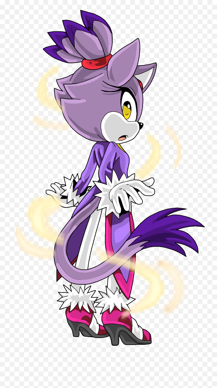 Blaze The Cat By Shyamiq - Sonic Electra The Cat High Blaze The Cat Trandparent Gif Png,Cartoon Cat Png