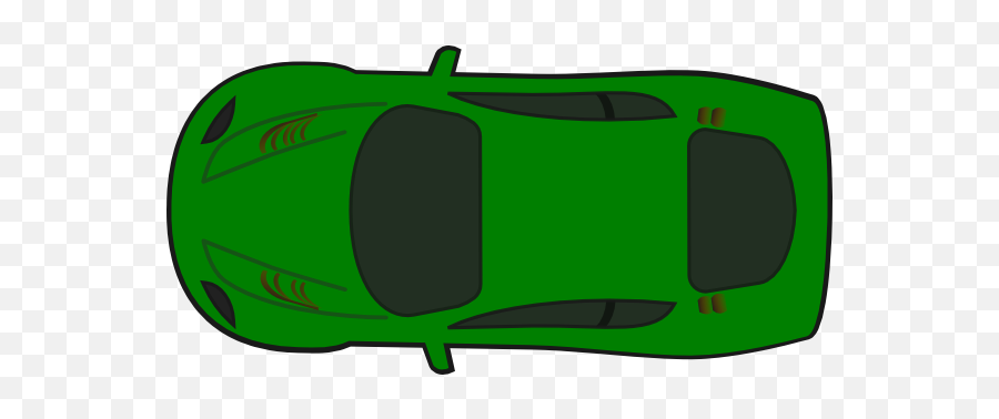 Green Car - Top View Heading West Clip Art At Clkercom Cartoon Cars Birds  Eye View Png,Car Top Png - free transparent png images 