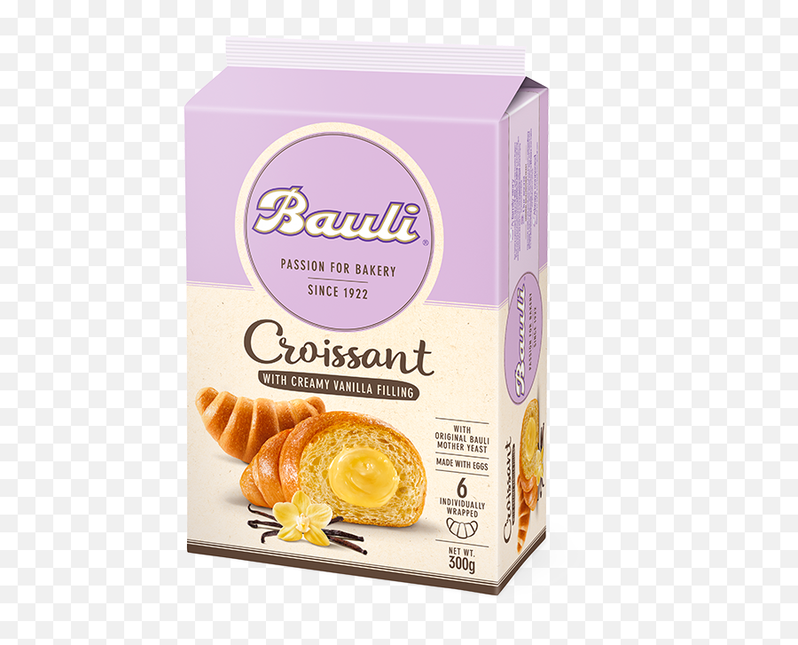 Croissant Vanilla Filled Cream - Bauli Png,Croissant Transparent
