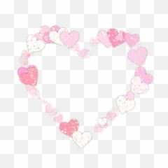 Heart Frame Glitter Confetti Transparent Png Images U2013 Free