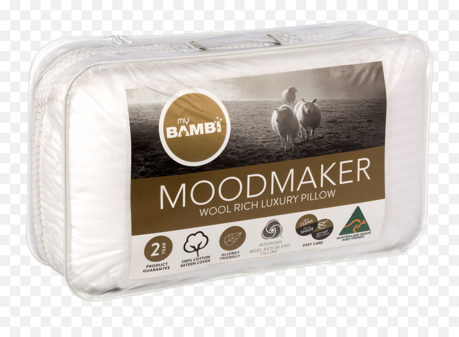 Moodmaker Wool Rich Luxury Pillow - African Grey Png,Bambi Png