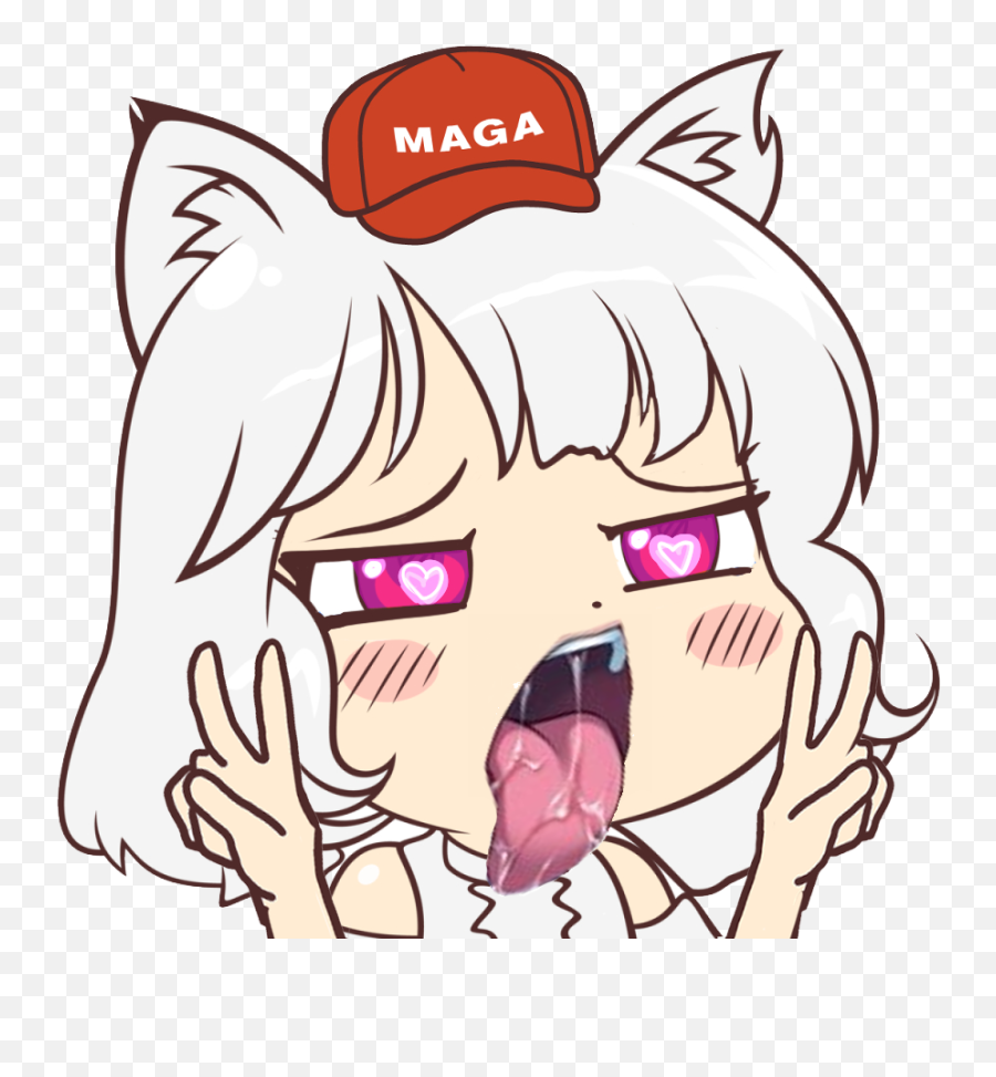 Awoo Lewd Maga Momiji Know Your Meme - Transparent Awoo Png,Ahegao Face Transparent