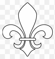 Fleur De Lis Crown - White Png