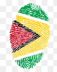 Guyana Flag Fingerprint - Curacao Flag Png,Guyana Flag Png