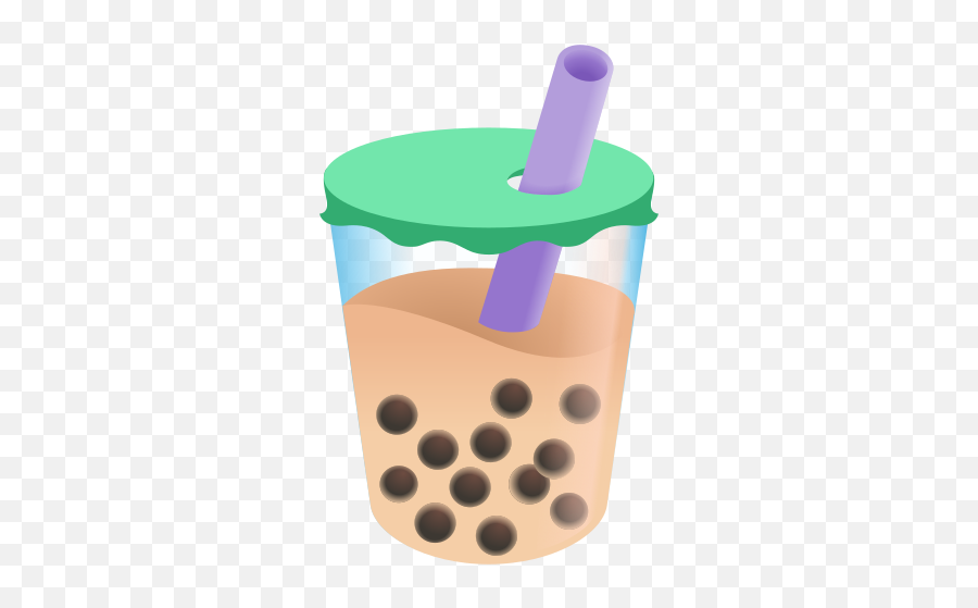 Bubble Tea Emoji - Bubble Tea Emoji Android Png,Bubble Tea Transparent