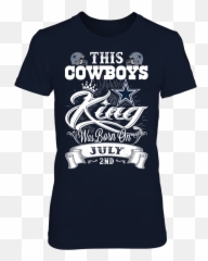This Cowboys King Was Born - Funny Shirts For Babys png