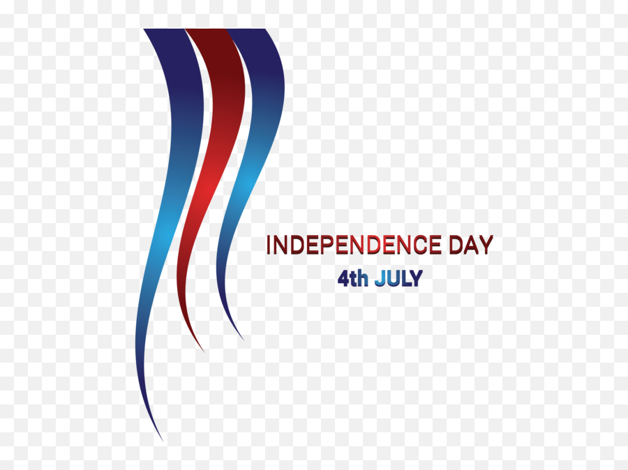Us Independence Day Text Logo Line For - Team Gb Png,4th Of July Transparent