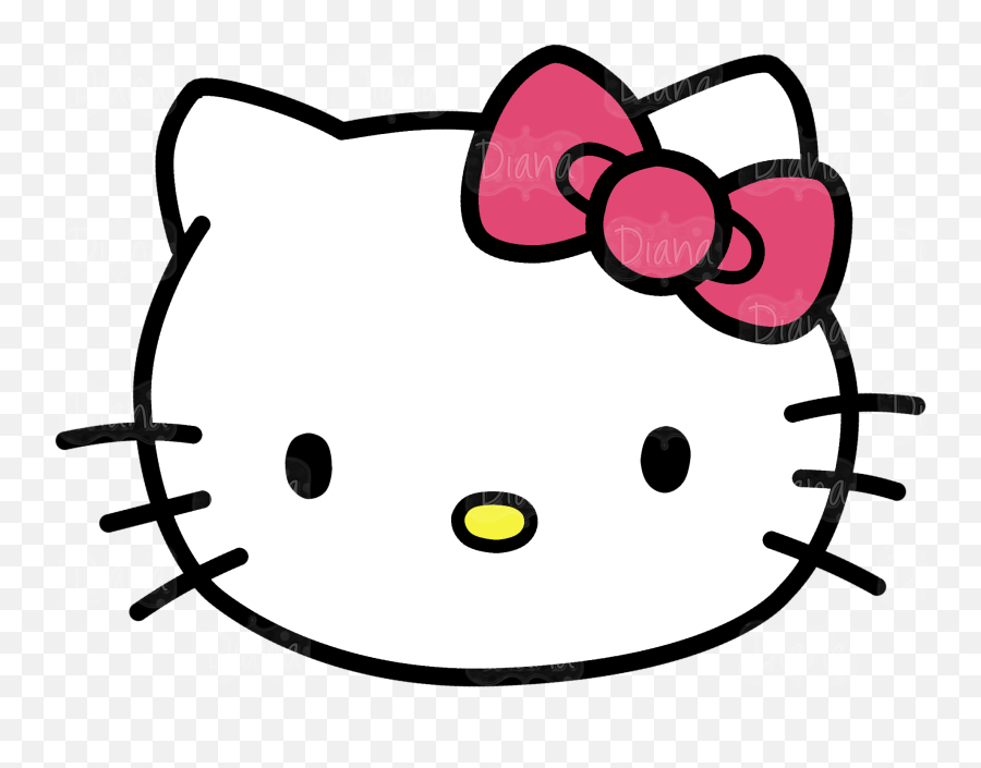 Download Hello Kitty Head Clip Art - Hello Kitty Head Png Hello Kitty Face Png,Hello Kitty Transparent