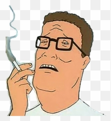 King Of The Hill Hank Sticker - Smoking png