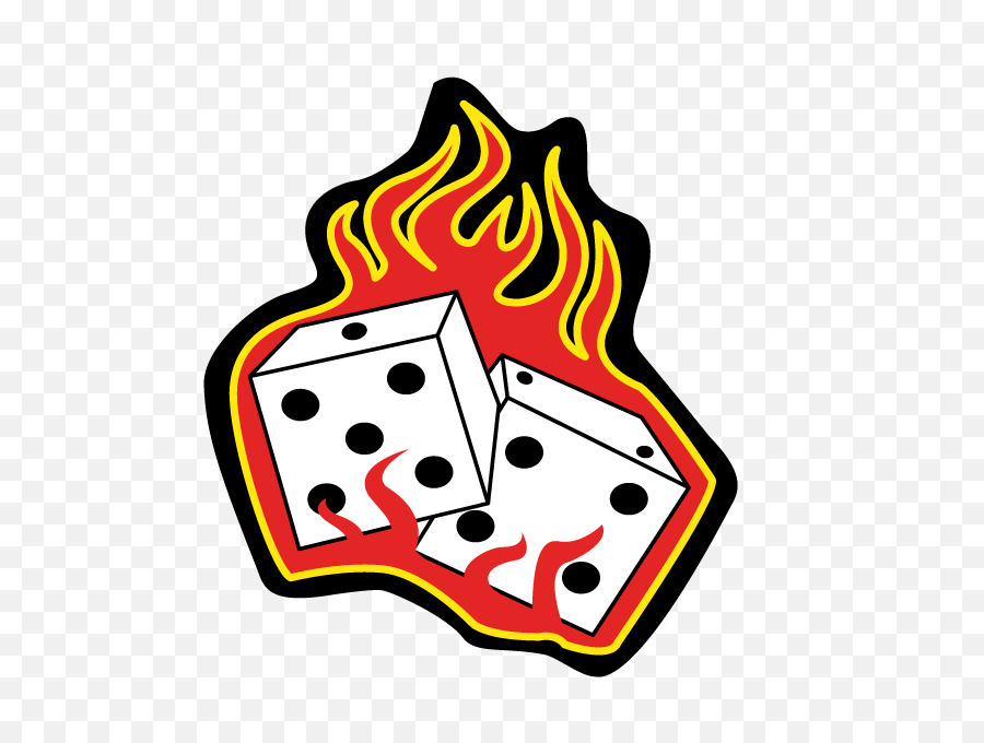 Dice Simple Gambling Fire Vector Png - Dice On Fire Transparent,Fire Vector Png
