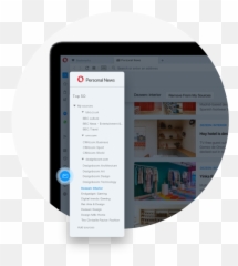 News Reader Personal Newsfeed In The Browser Opera - Smart Device png