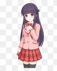 Cute - Transparent Anime Girl Png