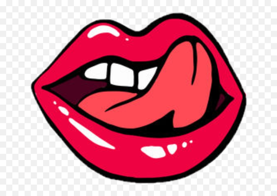 Download Lips Tounge Teeth Face Tumblr - Lusty Lips Png,Tounge Png