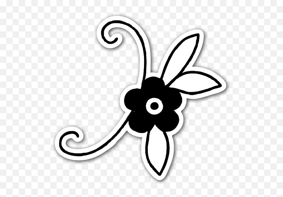 Cute Simple Flower - Stickerapp Clip Art Png,Simple Flower Png